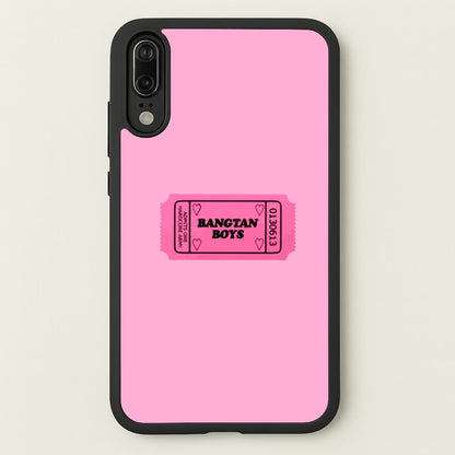 Bangtan Boys Ticket - K Pop  - BTS Phone Case for Huawei P20