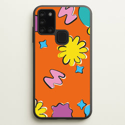 K-Pop Band Flowers Patterns  - BTS Phone Case for Galaxy A21s