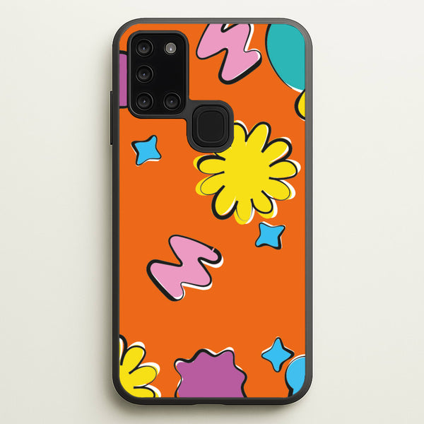 K-Pop Band Flowers Patterns  - BTS Phone Case for Galaxy A21s