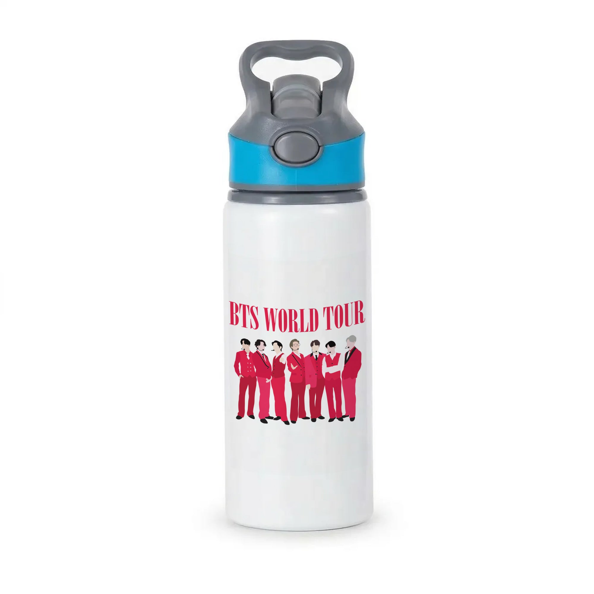 K-Pop Band World Tour 2026 Active Water Bottle - Blue
