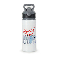 K-Pop Band Pastel Tour Active Water Bottle - Black