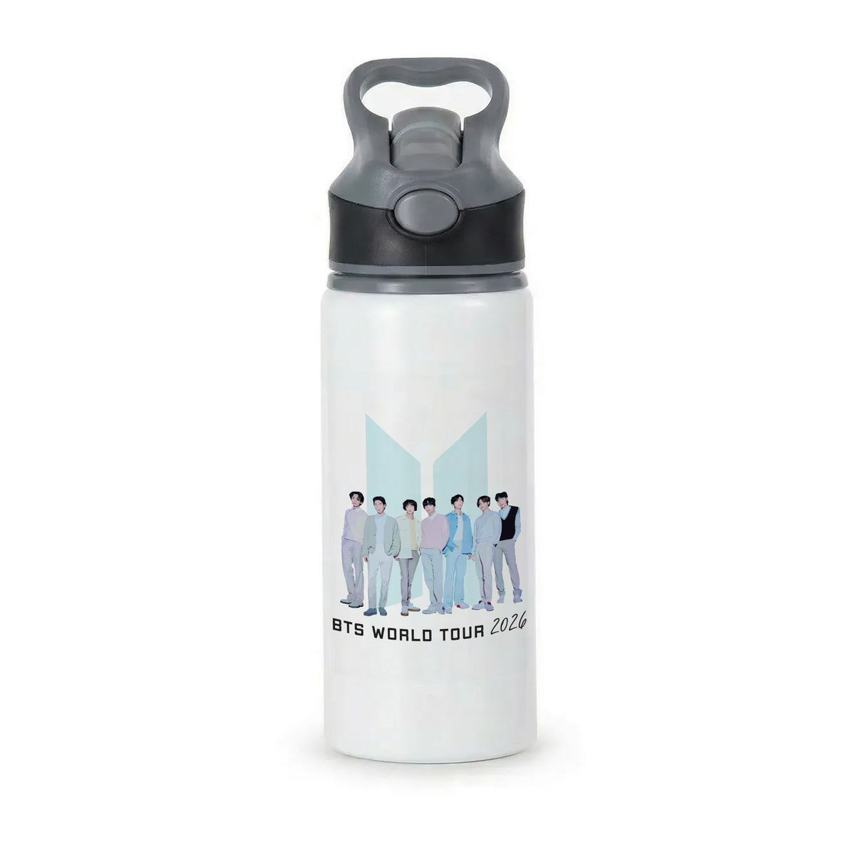 K-Pop Band Tour Pastel Blue Active Water Bottle