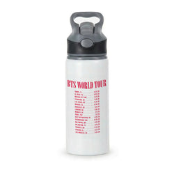 K-Pop Band World Tour List 2026 Active Water Bottle - Black