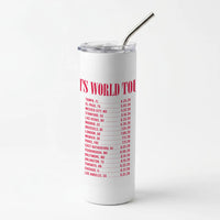 K-Pop Band World Tour List 2026 Skinny Tumbler