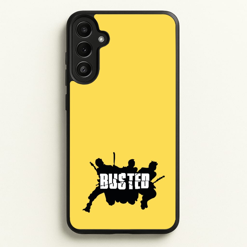 Splatter Text - Bust Band  - Busted Phone Case for Galaxy A34