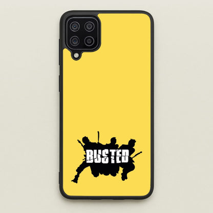 Splatter Text - Bust Band  - Busted Phone Case for Galaxy A12