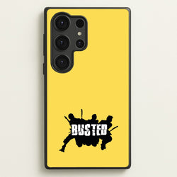 Splatter Text - Bust Band  - Busted Phone Case for Galaxy S25 Ultra