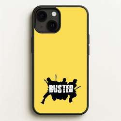 Splatter Text - Bust Band  - Busted Phone Case for iPhone 13 Mini