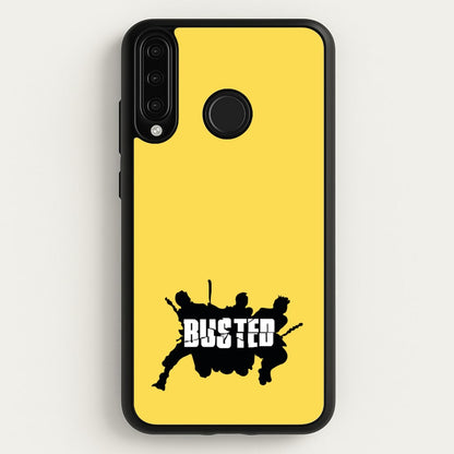 Splatter Text - Bust Band  - Busted Phone Case for Huawei P30 Lite