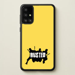 Splatter Text - Bust Band  - Busted Phone Case for Galaxy A71