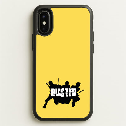Splatter Text - Bust Band  - Busted Phone Case for iPhone X / XS