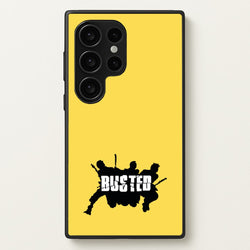 Splatter Text - Bust Band  - Busted Phone Case for Galaxy S24 Ultra