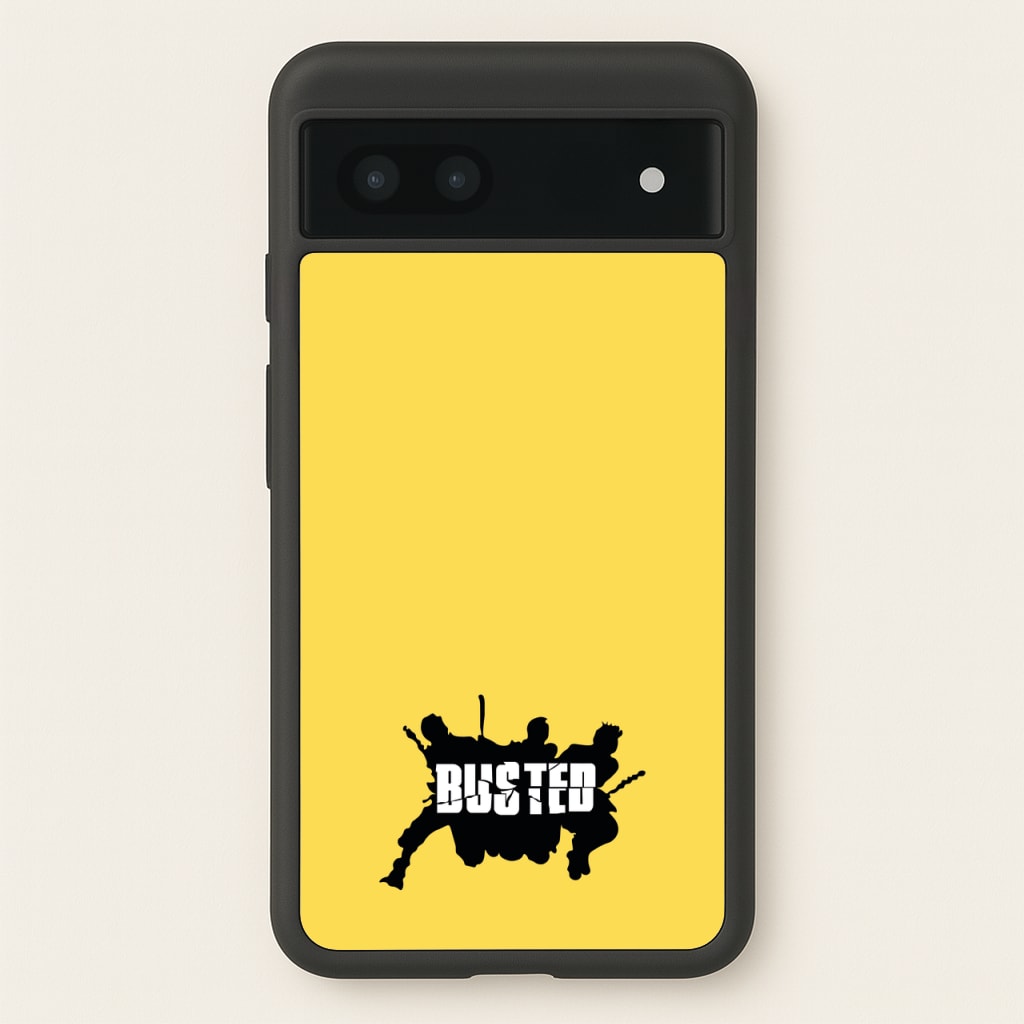 Splatter Text - Bust Band  - Busted Phone Case for Google Pixel 7a