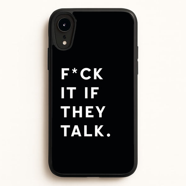 If They Talk  - Catfish And The Bottlemen Phone Case for iPhone XR