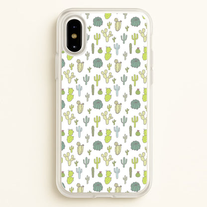 Cactus Pattern  -  Phone Case for iPhone X / XS