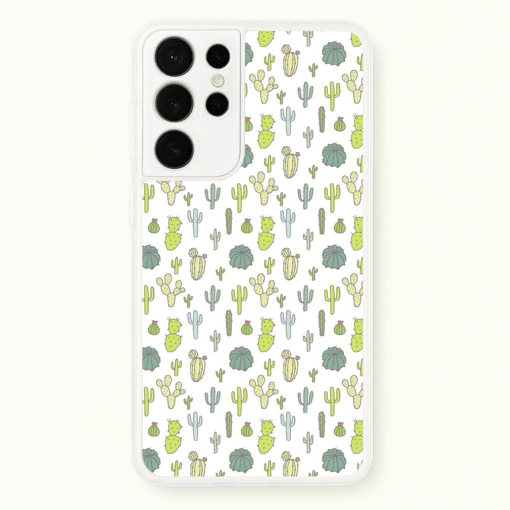 Cactus Pattern  -  Phone Case for Galaxy S21 Ultra