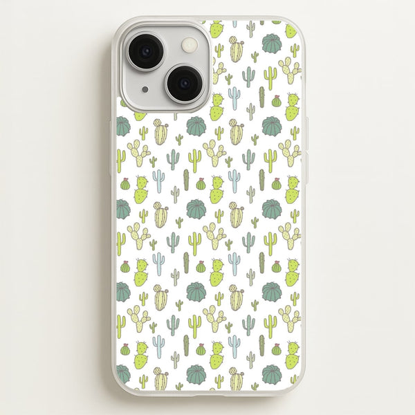 Cactus Pattern  -  Phone Case for iPhone 13 Mini