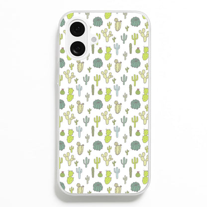 Cactus Pattern  -  Phone Case for iPhone 16 Plus