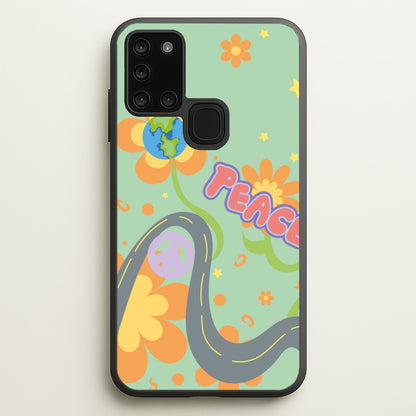 Peace - Cars  - Cars Phone Case for Galaxy A21s