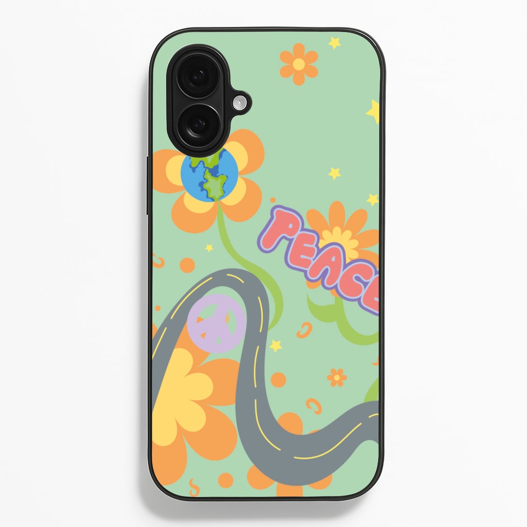 Peace - Cars  - Cars Phone Case for iPhone 16 Plus