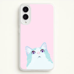 Curious Cat  -  Phone Case for Galaxy S25 Edge