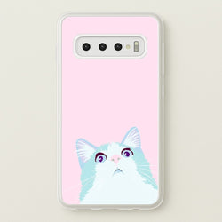 Curious Cat  -  Phone Case for Galaxy S10 Plus