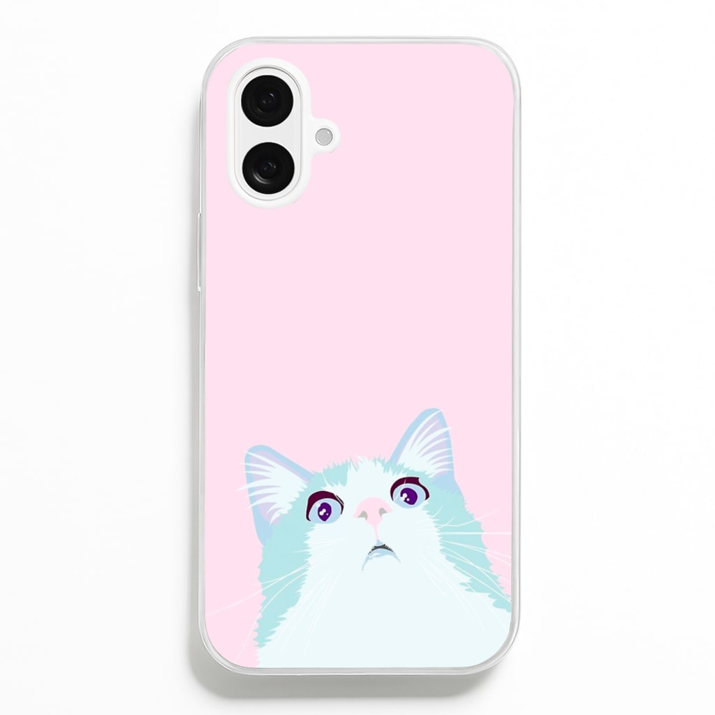 Curious Cat  -  Phone Case for iPhone 16 Plus