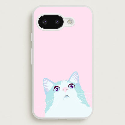 Curious Cat  -  Phone Case for Google Pixel 9a