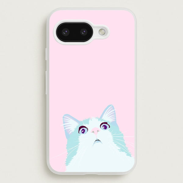 Curious Cat  -  Phone Case for Google Pixel 9a