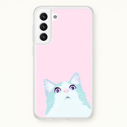 Curious Cat  -  Phone Case for Galaxy S21 Plus