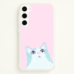 Curious Cat  -  Phone Case for Galaxy S23