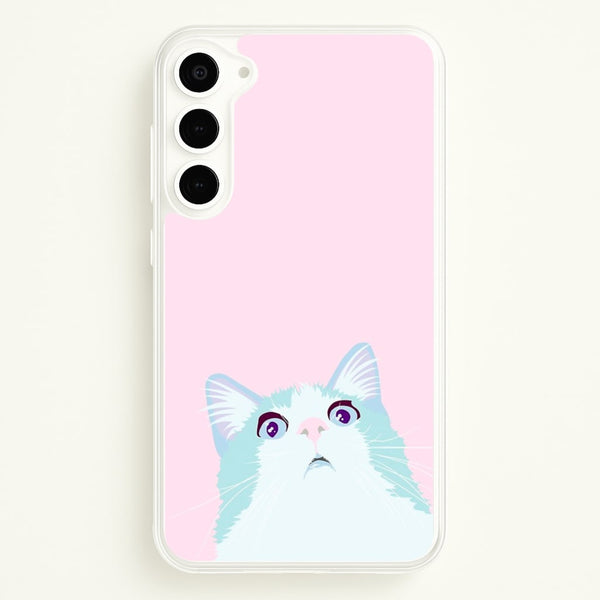 Curious Cat  -  Phone Case for Galaxy S23