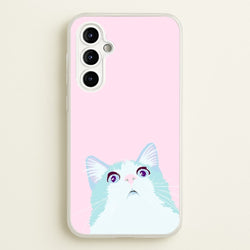 Curious Cat  -  Phone Case for Galaxy A54