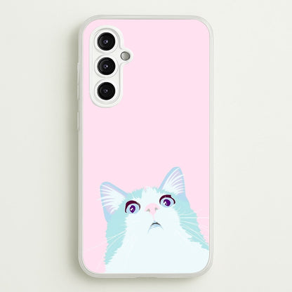 Curious Cat  -  Phone Case for Galaxy A14