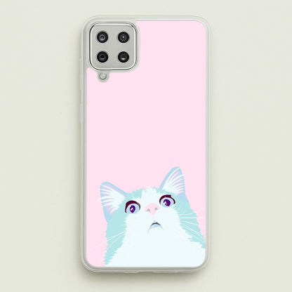Curious Cat  -  Phone Case for Galaxy A12