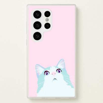Curious Cat  -  Phone Case for Galaxy S24 Ultra