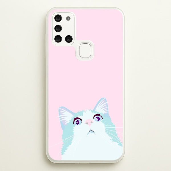 Curious Cat  -  Phone Case for Galaxy A21s