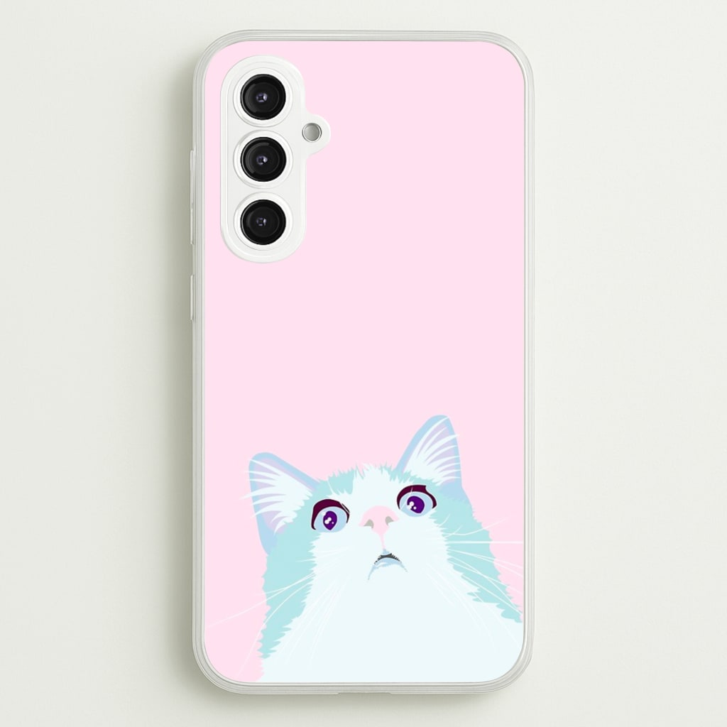 Curious Cat  -  Phone Case for Galaxy S23FE