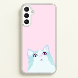 Curious Cat  -  Phone Case for Galaxy A34