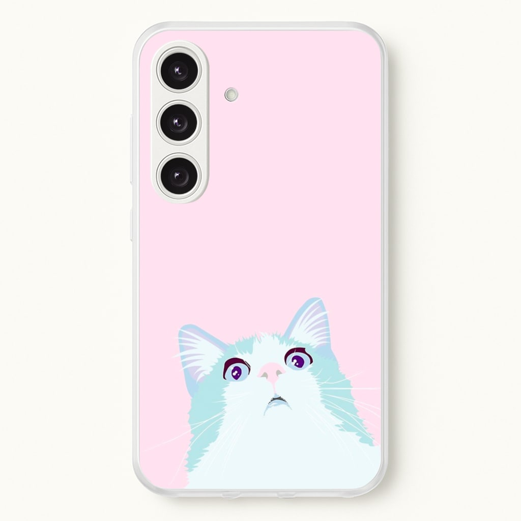 Curious Cat  -  Phone Case for Galaxy S25