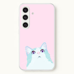 Curious Cat  -  Phone Case for Galaxy S25
