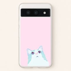 Curious Cat  -  Phone Case for Google Pixel 8a