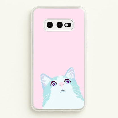Curious Cat  -  Phone Case for Galaxy S10e