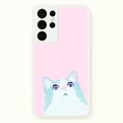 Curious Cat  -  Phone Case for Galaxy S21 Ultra