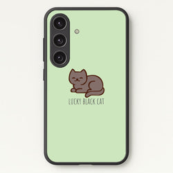 Lucky Black Cat - Cats  - Cats Phone Case for Galaxy S25 Plus