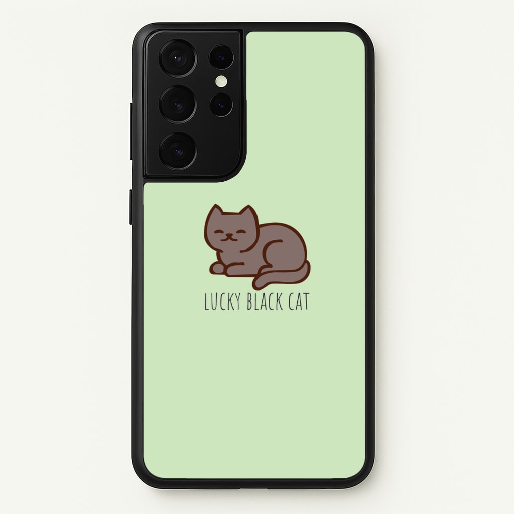 Lucky Black Cat - Cats  - Cats Phone Case for Galaxy S21 Ultra
