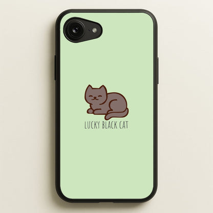 Lucky Black Cat - Cats  - Cats Phone Case for iPhone 16e