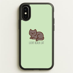 Lucky Black Cat - Cats  - Cats Phone Case for iPhone X / XS