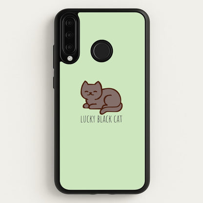 Lucky Black Cat - Cats  - Cats Phone Case for Huawei P30 Lite