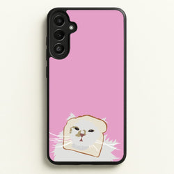 Silly Cat - Cats  - Cats Phone Case for Galaxy A34